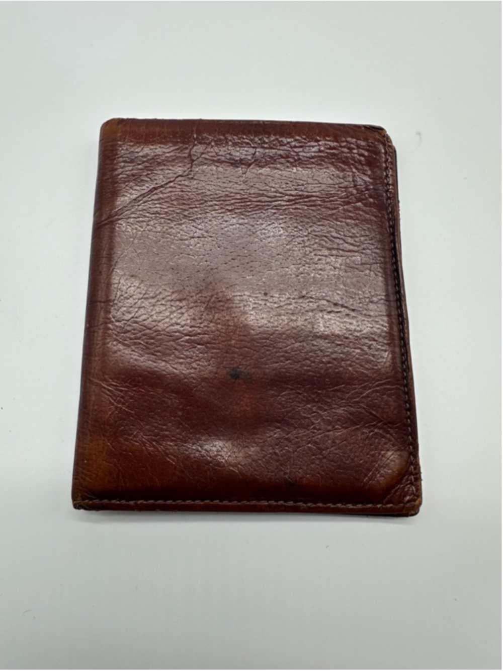 Vintage Cambridge Top Grain Cowhide Leather Bifold Wallet Made In Canada Brown